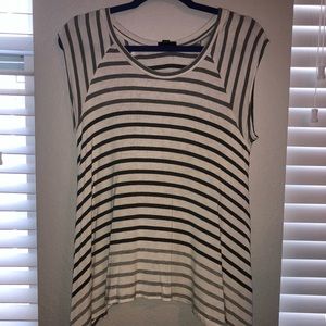 Stripped cotton blouse